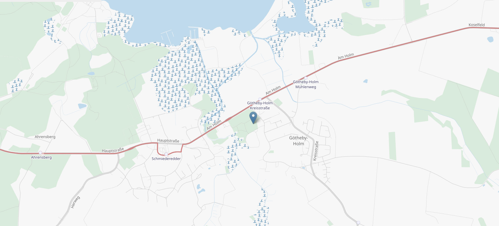 © OpenStreetMap-Mitwirkende. Kacheln mit freundlicher Genehmigung von Andy Allan. Nutzungsbedingungen von Webseite und API